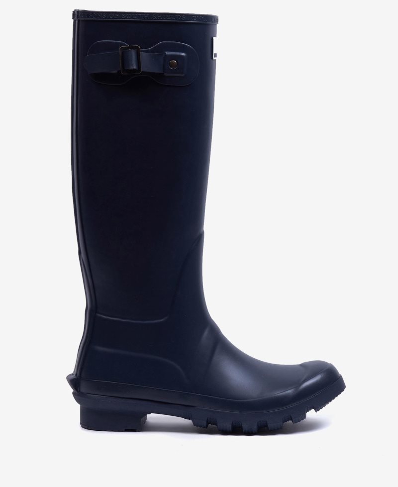 Barbour Bede Wellington Boots Navy | MHD420658