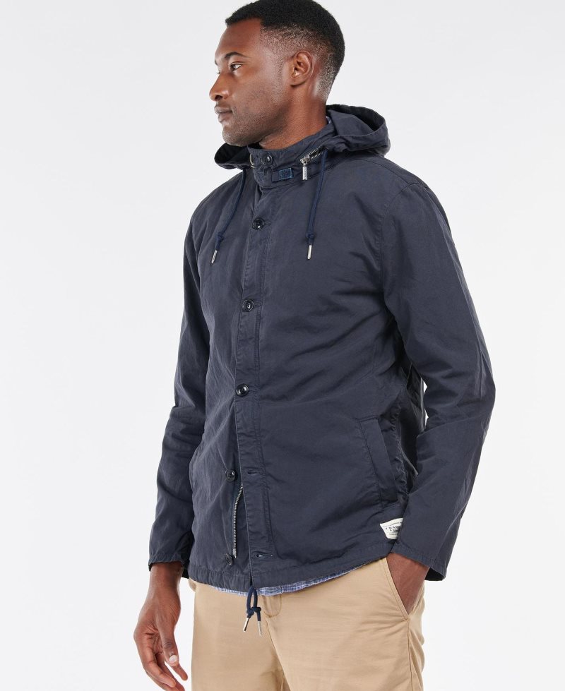 Barbour Bedum Casual Jacket Navy | JIP452078