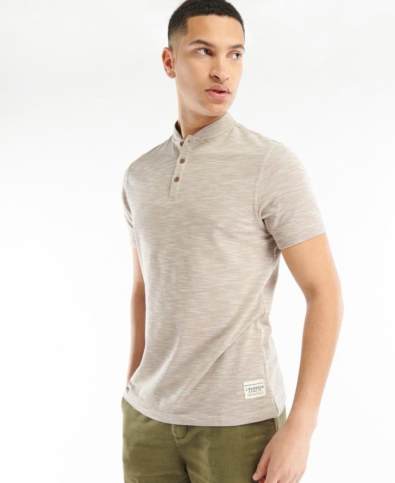 Barbour Belgrave Sport Neck T-Shirt Charcoal | HCQ791546