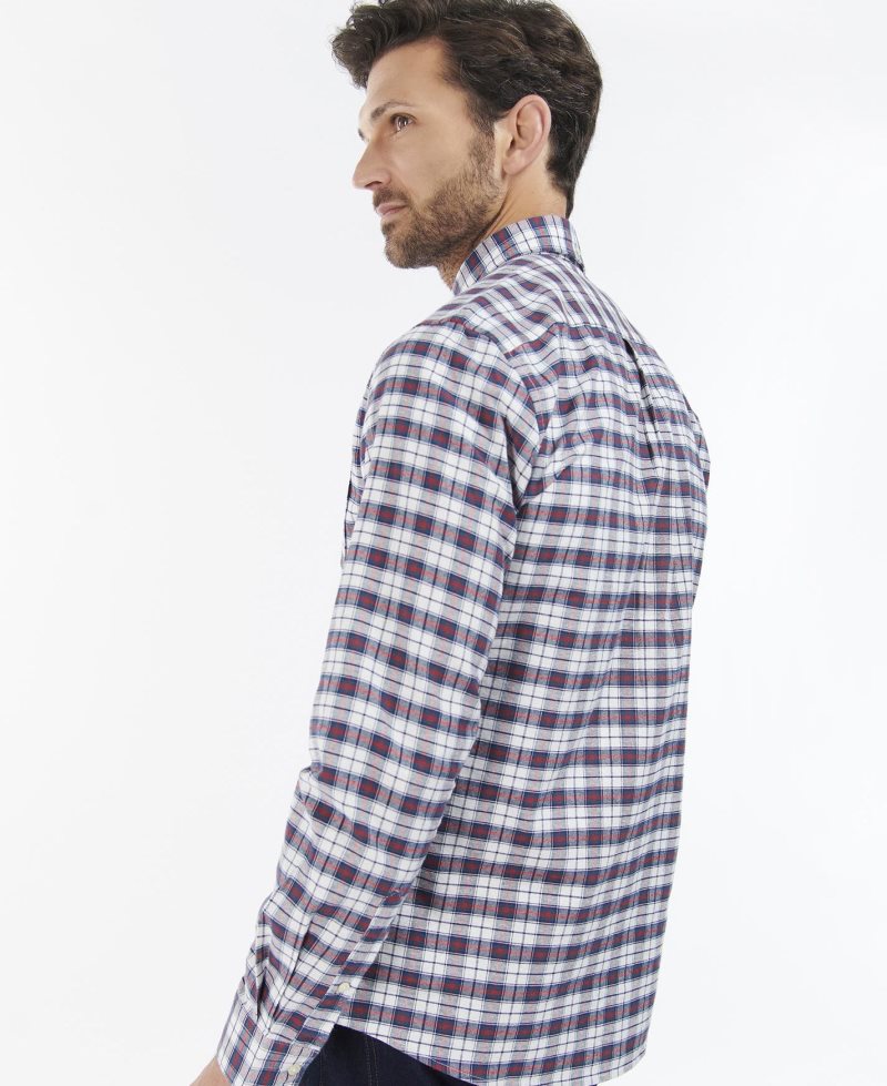 Barbour Benwell Tailored Fit Shirt White | CUQ390162