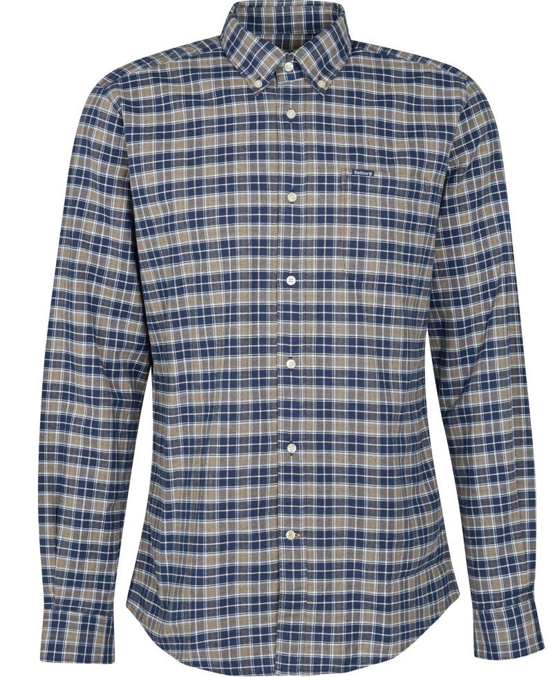 Barbour Benwell Tailored Fit Shirt White | INZ972483