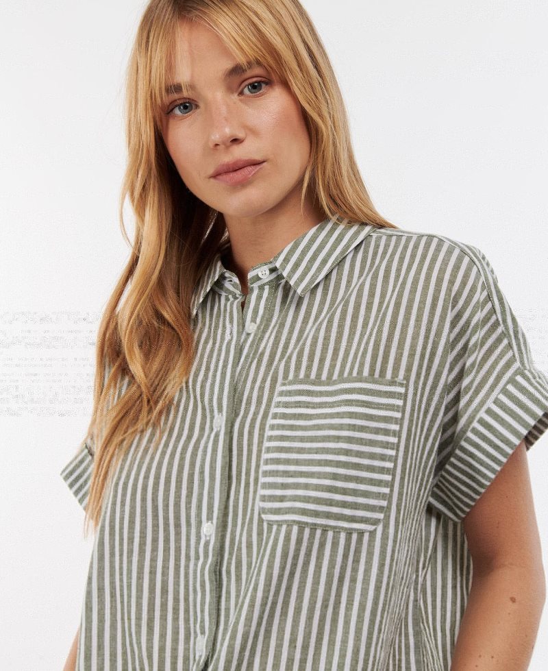 Barbour Betony Shirt Chambray Stripe | PBD643879