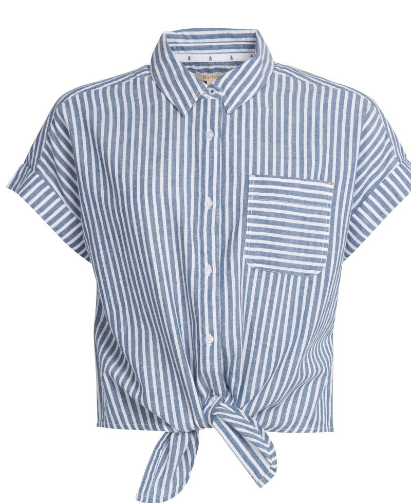 Barbour Betony Shirt Chambray Stripe | YDP289315