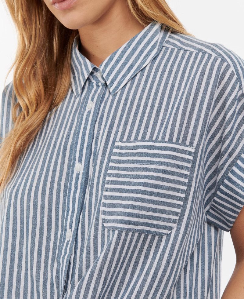 Barbour Betony Shirt Chambray Stripe | YDP289315