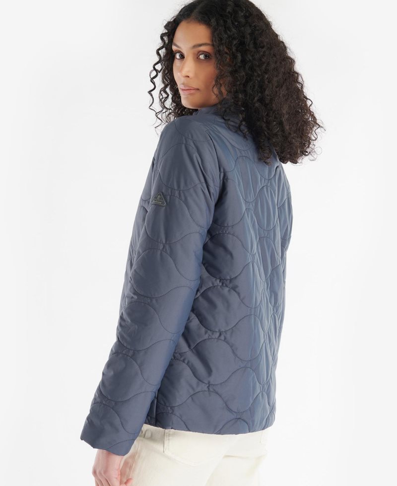 Barbour Bindweed Quilted Jacket Summer Navy | FHD017285