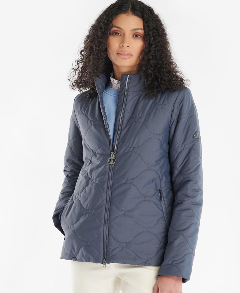 Barbour Bindweed Quilted Jacket Summer Navy | FHD017285