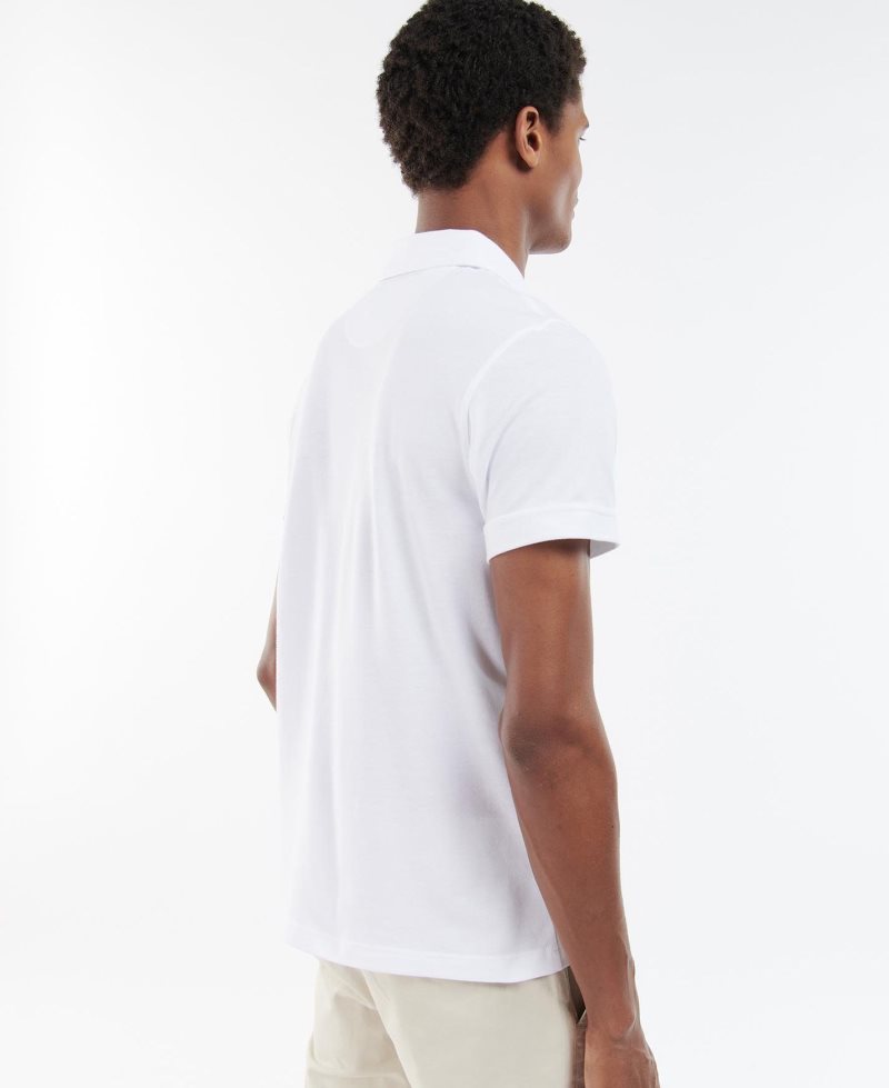 Barbour Birkhill Polo Shirt White | AGH864190