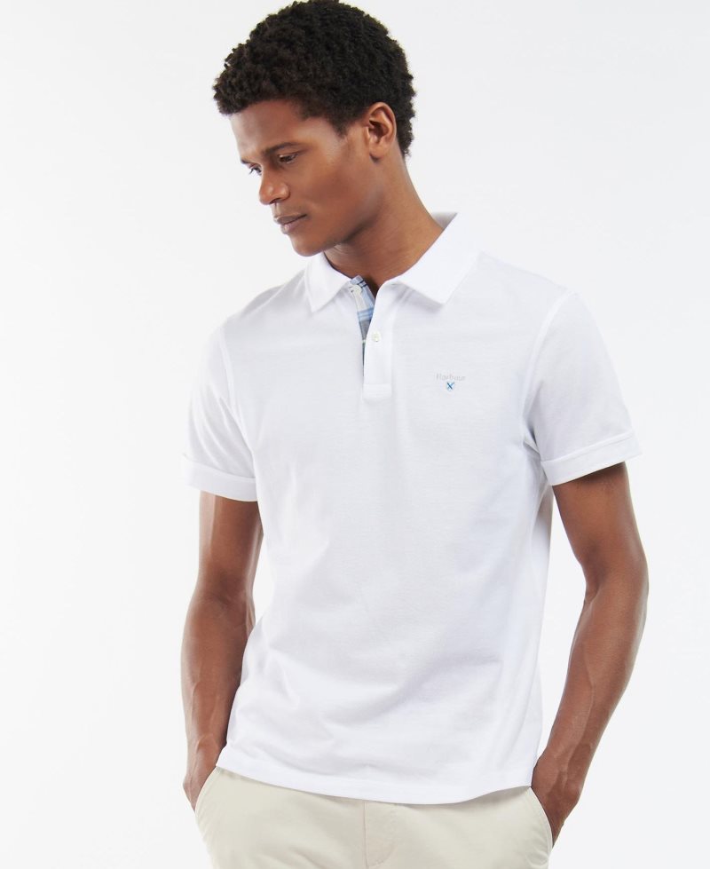 Barbour Birkhill Polo Shirt White | AGH864190