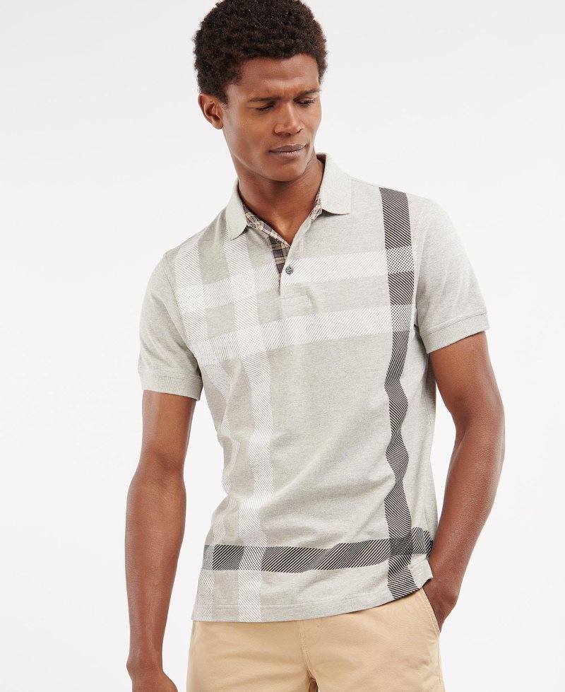 Barbour Blaine Polo Shirt Grey Marl | CMO608157