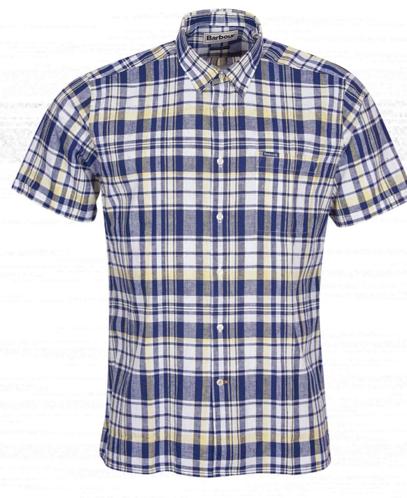 Barbour Bodmin Short Sleeve Summer Shirt Navy | VHR385261