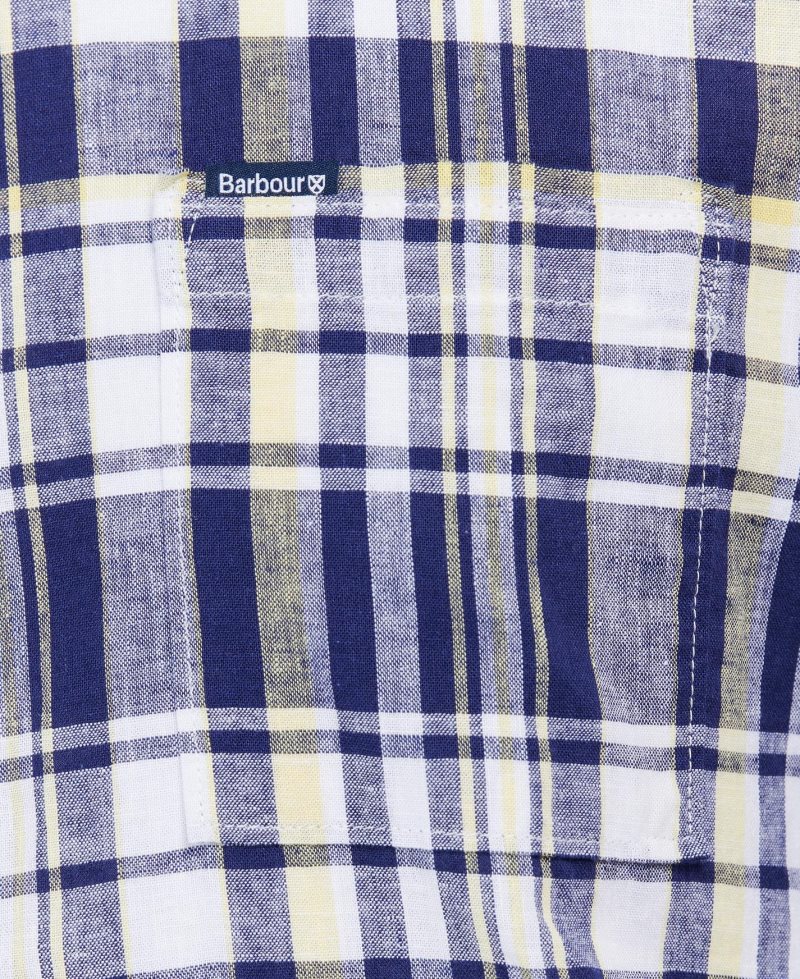 Barbour Bodmin Short Sleeve Summer Shirt Navy | VHR385261