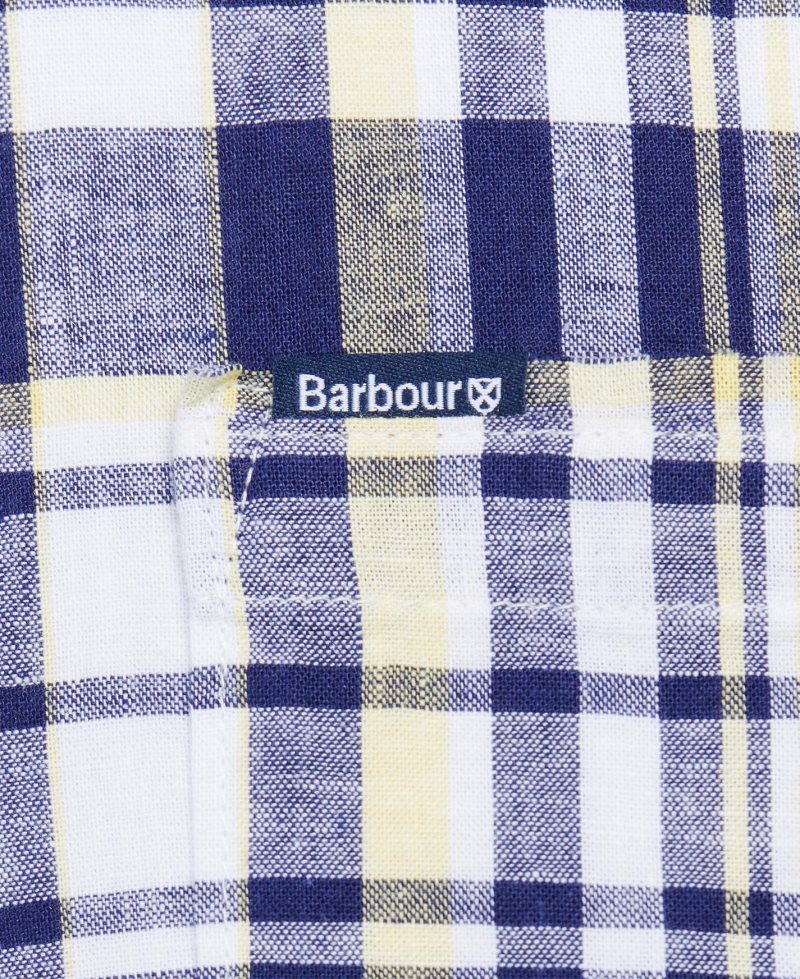 Barbour Bodmin Short Sleeve Summer Shirt Navy | VHR385261