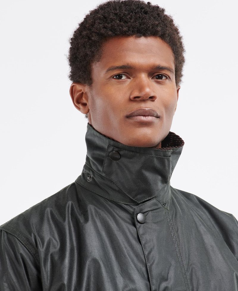 Barbour Border? Wax Jacket Navy | BVJ351279