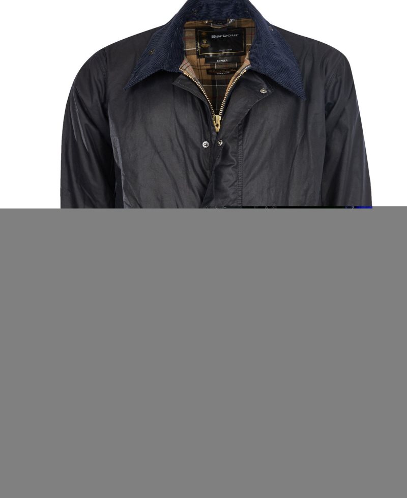 Barbour Border? Wax Jacket Sage | DJM852631