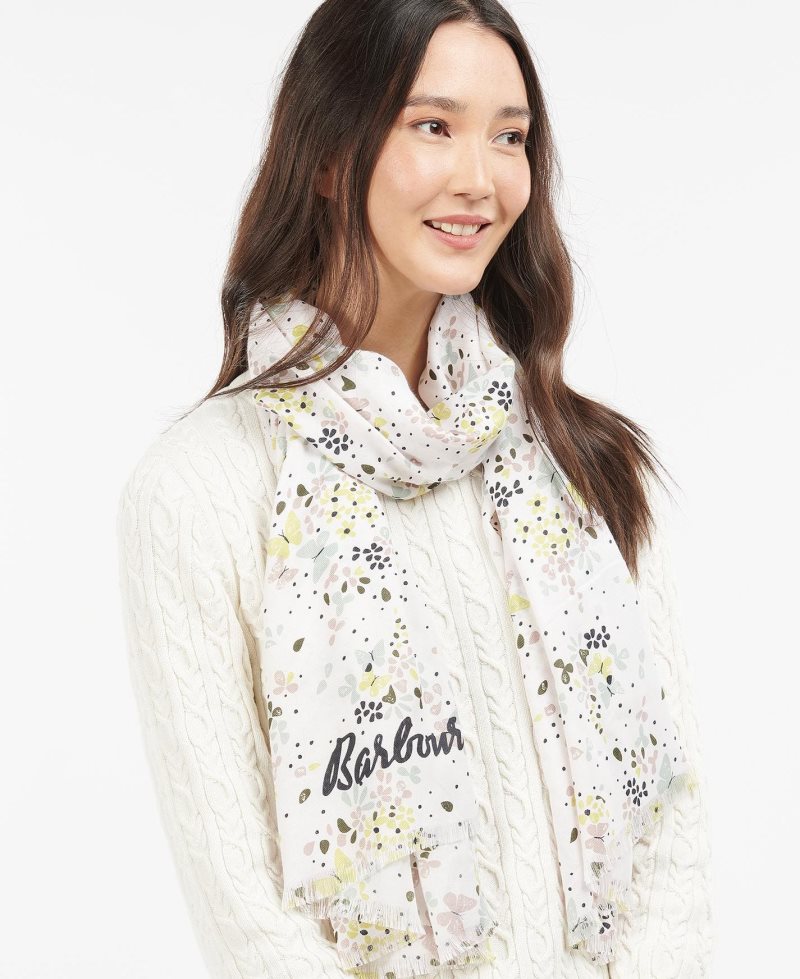 Barbour Butterfly Print Wrap Cloud | IJF012875