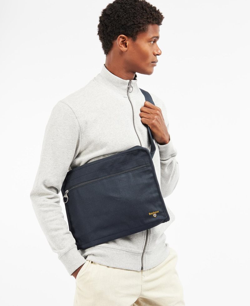 Barbour Cascade Messenger Sling Navy | SJO576093