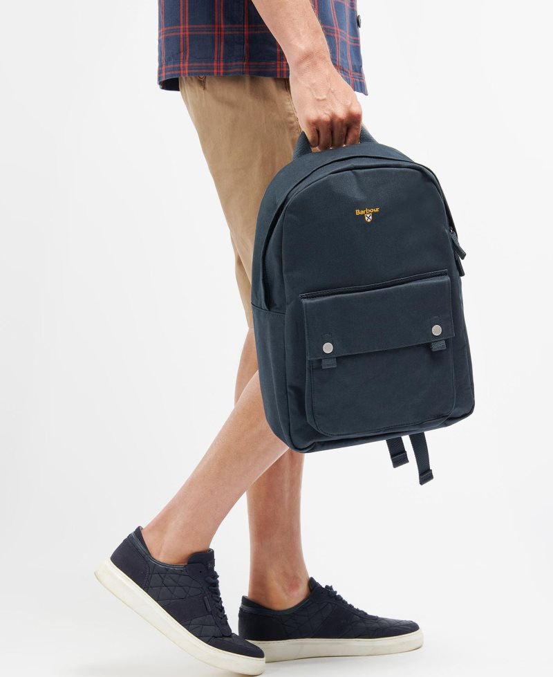 Barbour Cascade Pocket Backpack Navy | WZP738591