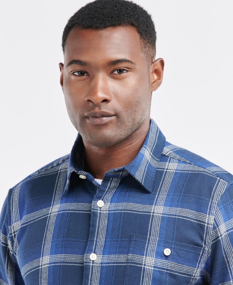 Barbour Chester Tailored Shirt Navy | LRD231645