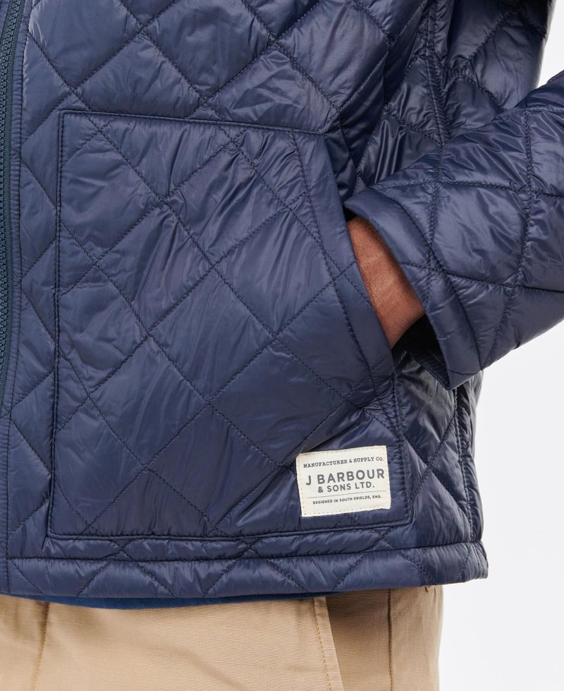 Barbour Chore Quilted Jacket Navy | HDO859106