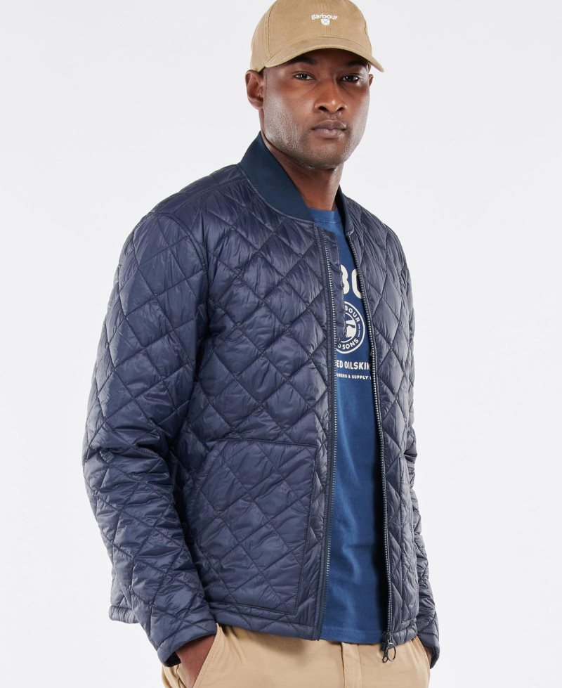 Barbour Chore Quilted Jacket Navy | HDO859106