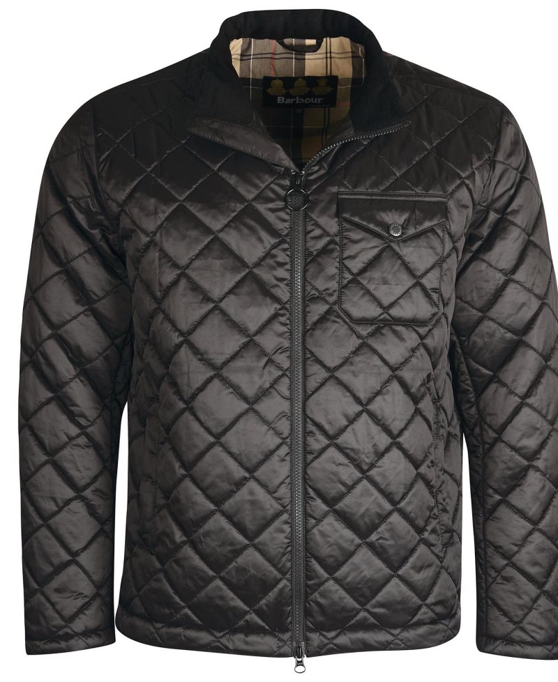 Barbour City Quilted Jacket Black | YZE306129