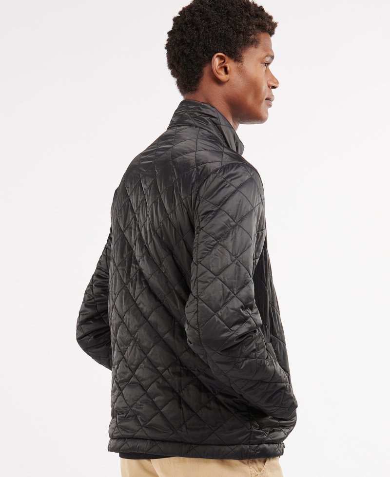 Barbour City Quilted Jacket Black | YZE306129