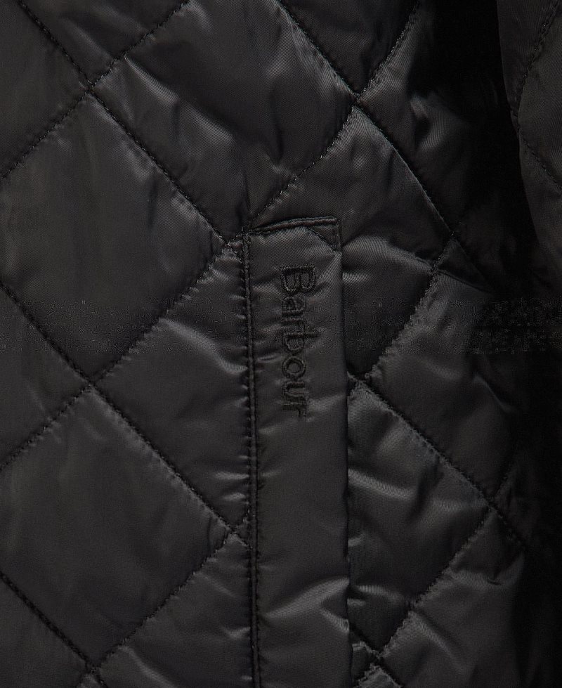 Barbour City Quilted Jacket Black | YZE306129