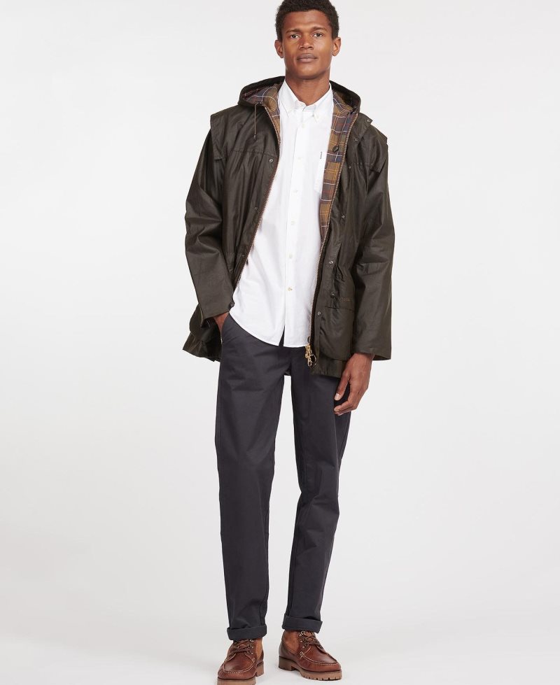 Barbour Classic Durham? Wax Jacket Olive | ZJK923674