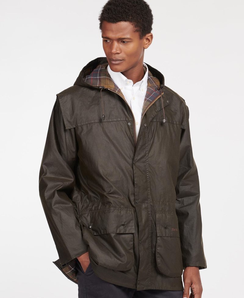 Barbour Classic Durham? Wax Jacket Olive | ZJK923674