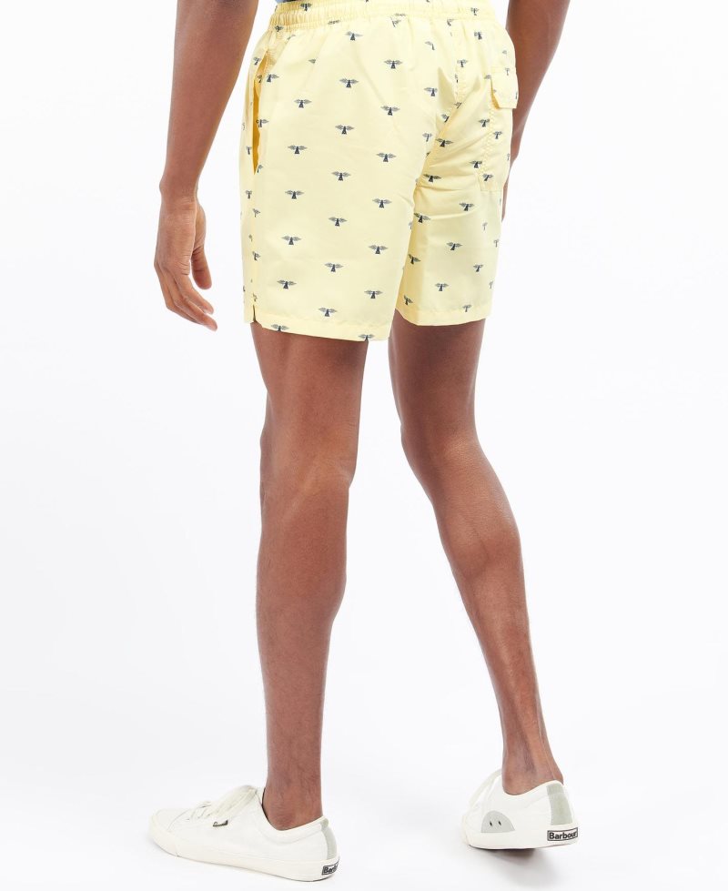 Barbour Coastal Swim Shorts Lemon Zest | OIC896025