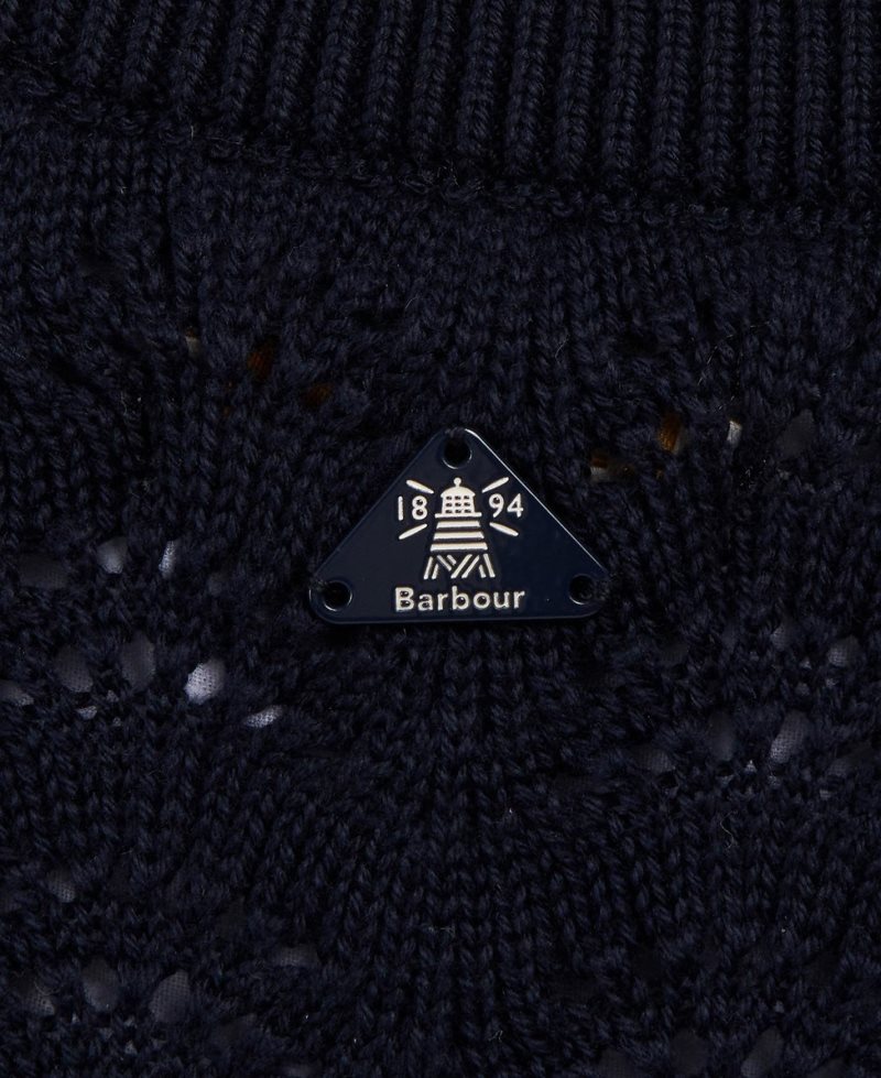 Barbour Cranmoor Knit Navy | VSW430185