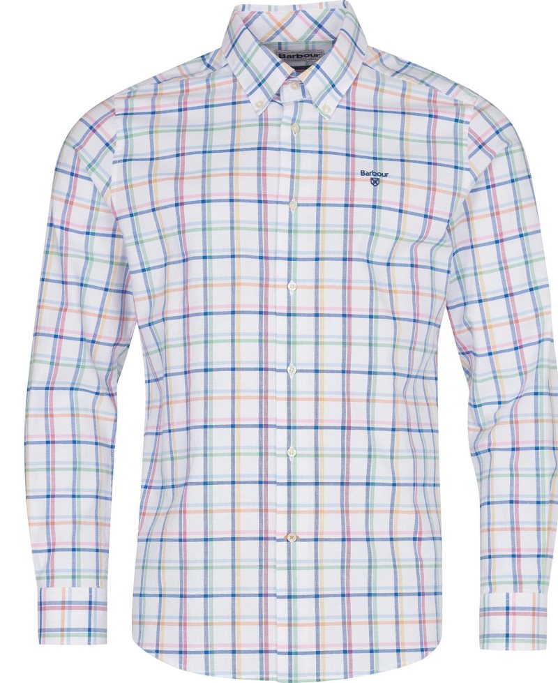 Barbour Crantock Shirt White | NOT479618