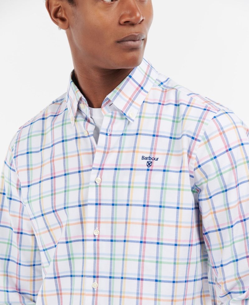 Barbour Crantock Shirt White | NOT479618