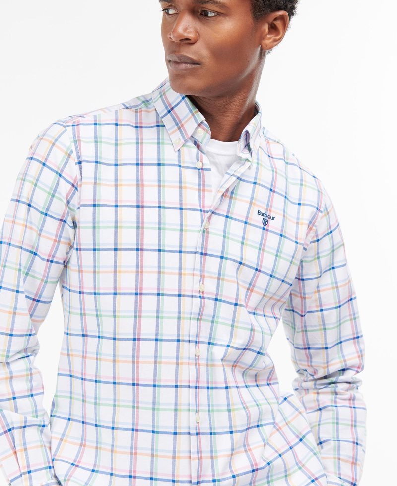 Barbour Crantock Shirt White | NOT479618