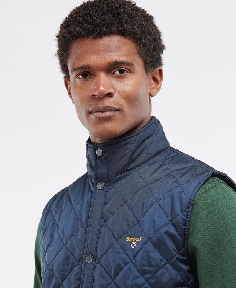 Barbour Crest Gilet Navy | NQV961574