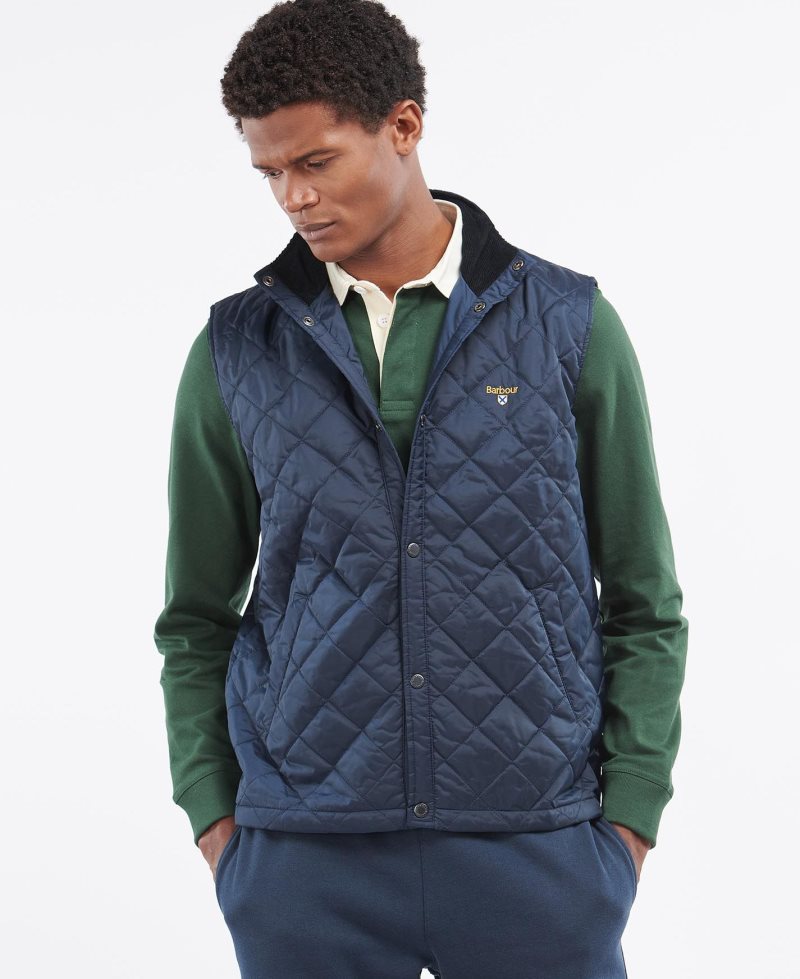 Barbour Crest Gilet Navy | NQV961574