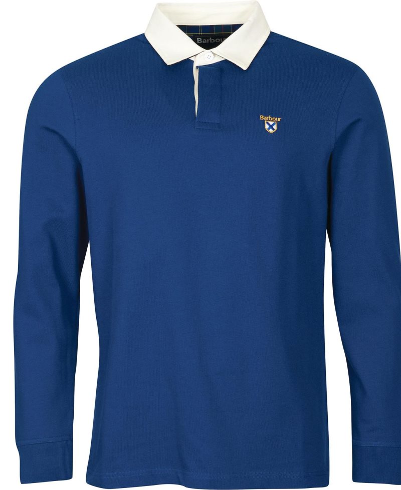 Barbour Crest Rugby Top Deep Blue | PIA347690