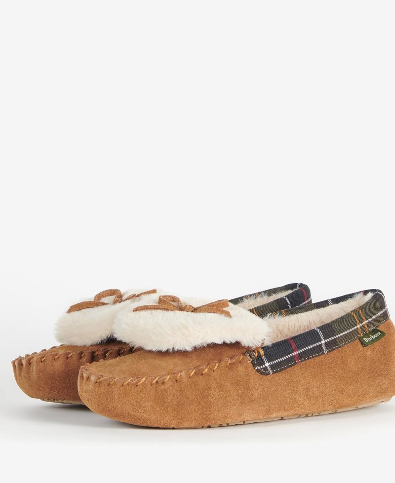 Barbour Darcie Slippers Grey Suede | JPY241093