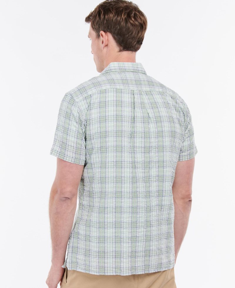 Barbour Deanhill Short Sleeve Summer Shirt Blue | TXH491803