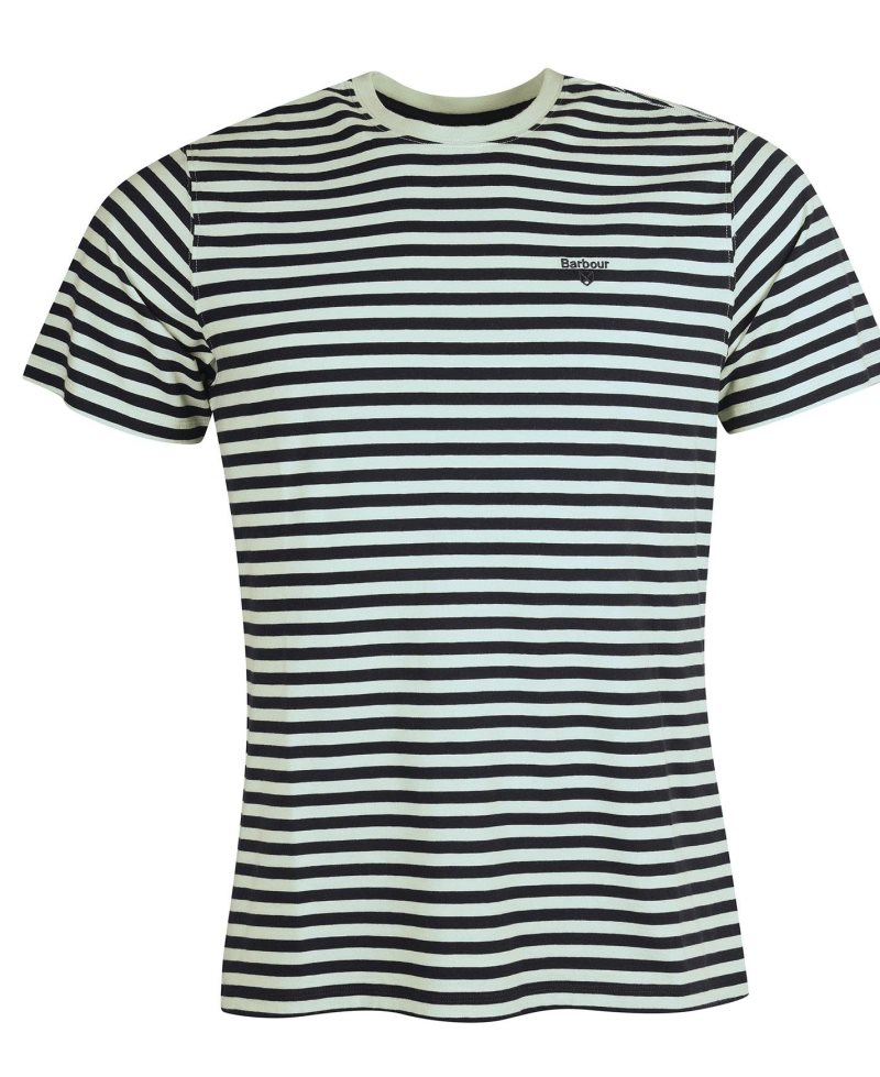 Barbour Delamere Stripe T-Shirt Dusty Mint | JGT568493