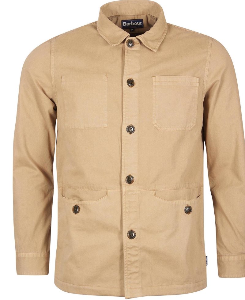 Barbour Dene Overshirt Stone | COP028945