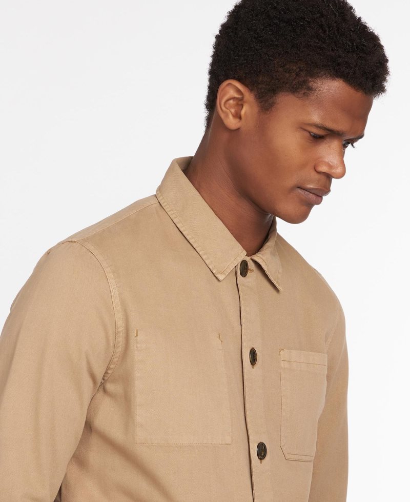 Barbour Dene Overshirt Stone | COP028945