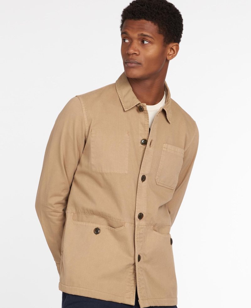 Barbour Dene Overshirt Stone | COP028945