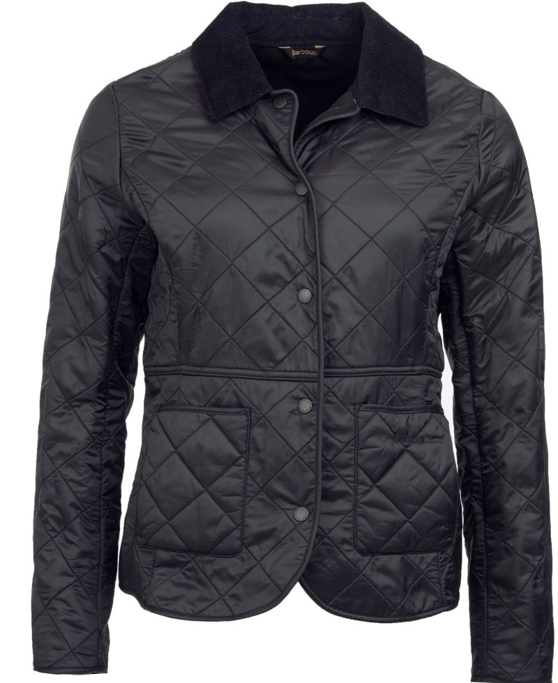 Barbour Deveron Polarquilt Jacket Navy | PLK764291