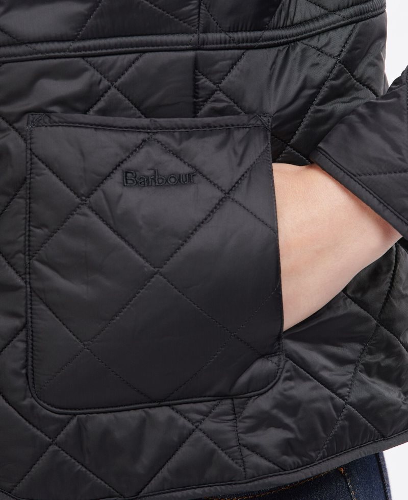 Barbour Deveron Polarquilt Jacket Navy | PLK764291