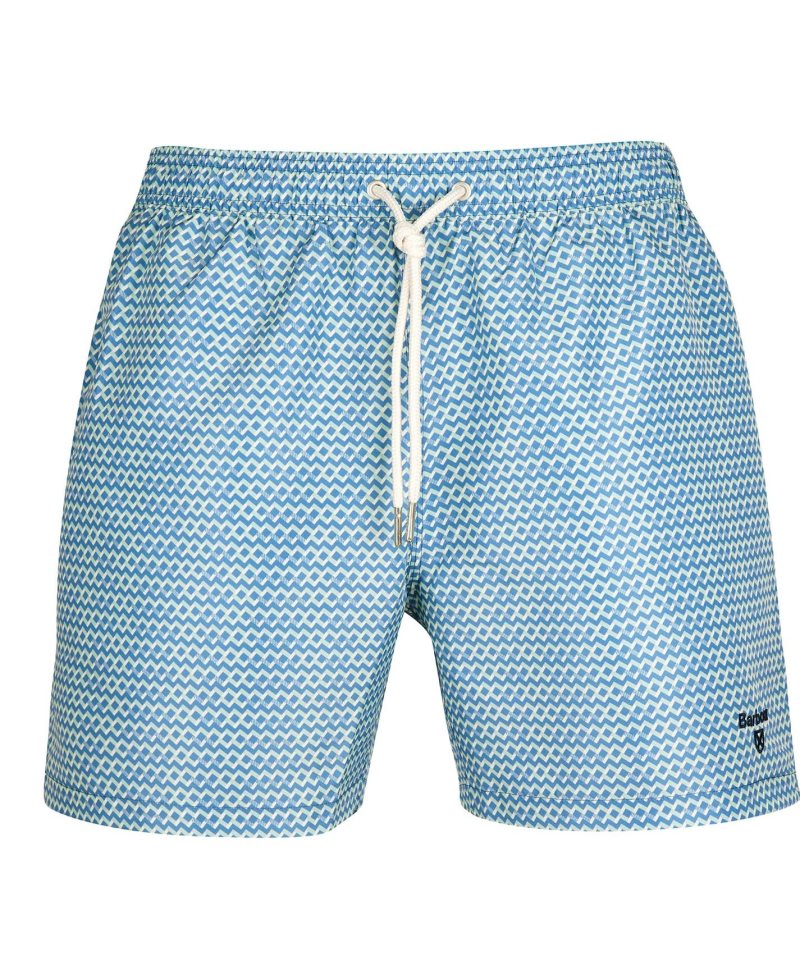 Barbour Diamond Geo Swim Shorts Navy | JUG389456