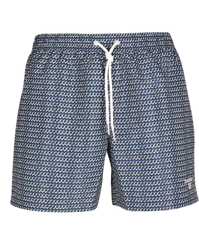 Barbour Diamond Geo Swim Shorts Navy | LMF216790