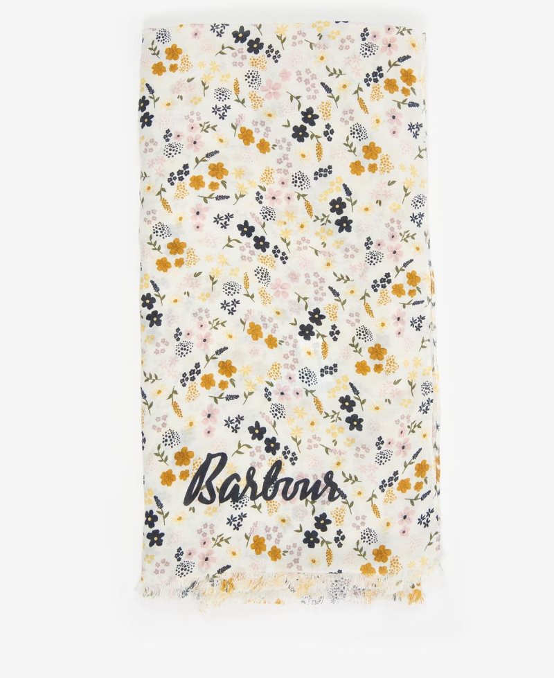 Barbour Ditsy Floral Print Wrap Cloud | XIL592307