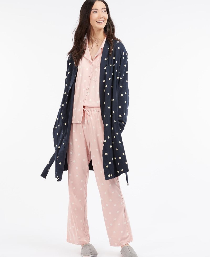 Barbour Dotty Robe Navy | MYQ201569