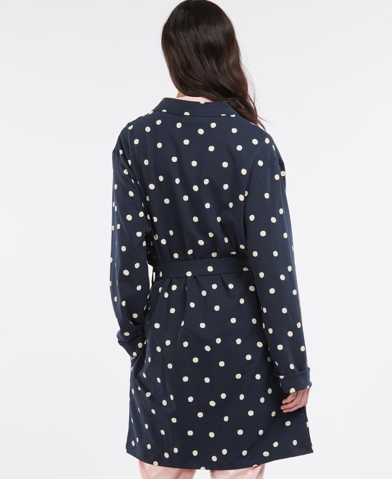 Barbour Dotty Robe Navy | MYQ201569